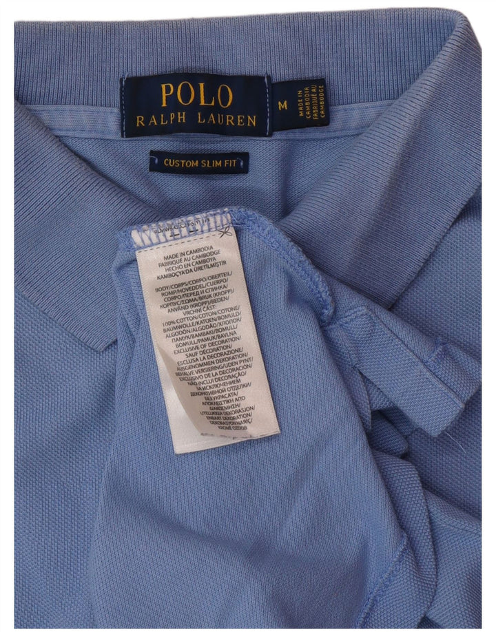 POLO RALPH LAUREN Polo da uomo slim fit personalizzata in cotone blu medio