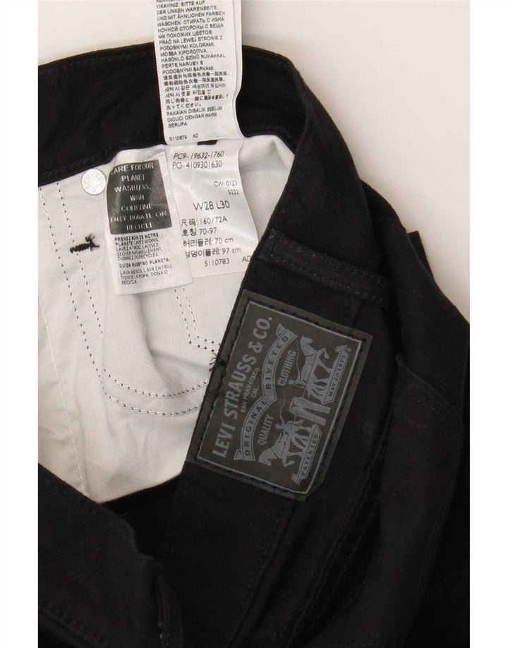 Jeans Bootcut da donna Levi's W28 L30 cotone nero
