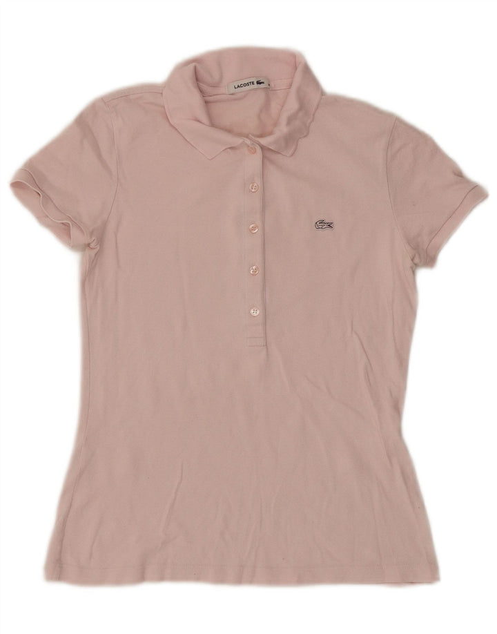 Polo da donna Lacoste taglia 36 piccola in cotone rosa