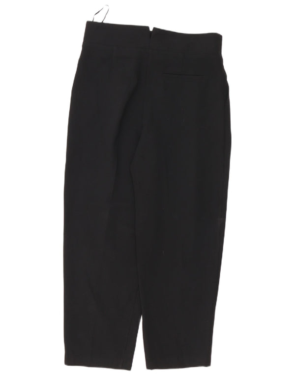Pantaloni corti a vita alta da donna Topshop UK 12 medi W30 L25 neri