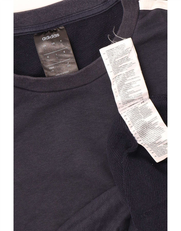 Felpa da uomo Adidas Maglione grande blu navy in cotone