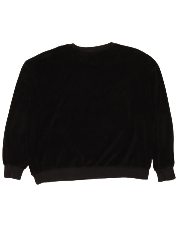 PEPE JEANS Felpa con grafica oversize da donna UK 18 XL Nera