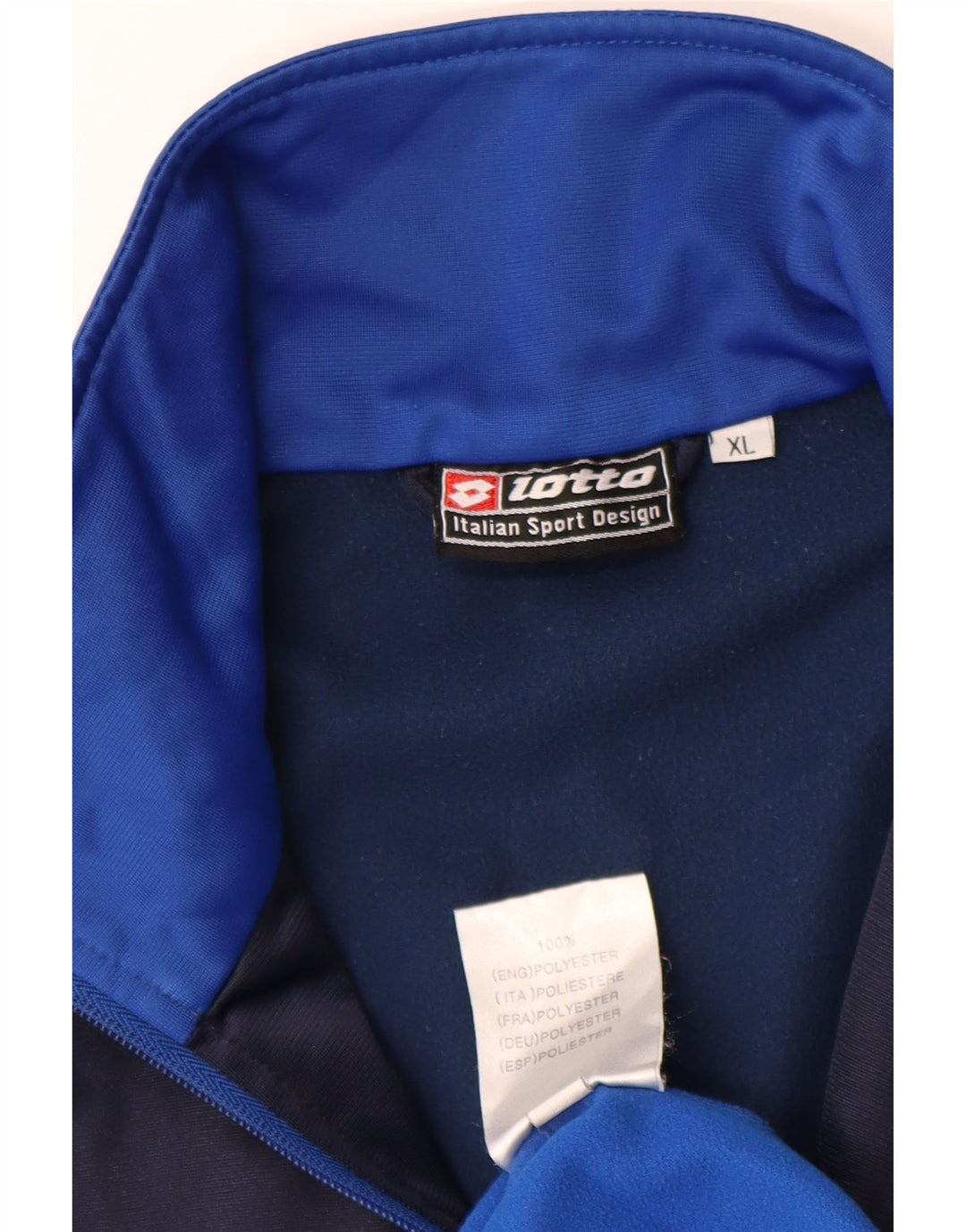 Giacca da tuta da uomo LOTTO XL Poliestere color block blu