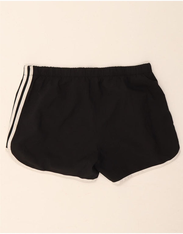 Pantaloncini sportivi da corsa da donna Adidas UK 14 Medium Black Poliestere Sports