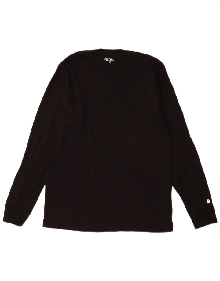 Top Carhartt da uomo a maniche lunghe in cotone nero medio