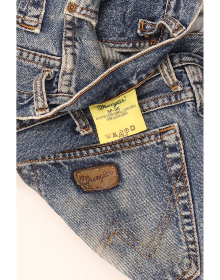 Jeans dritti da uomo Wrangler Texas W36 L32 cotone blu