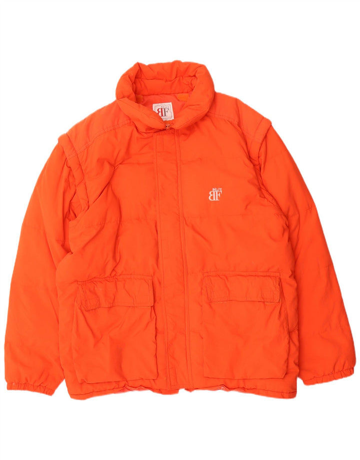 Giacca imbottita da uomo Belfe UK 42 XL arancione poliammide