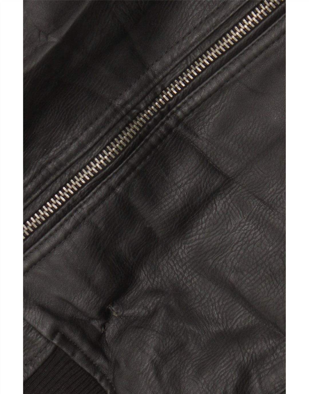 Giubbotto bomber da uomo identico in ecopelle Motorstyle UK 42 XL poliestere nero