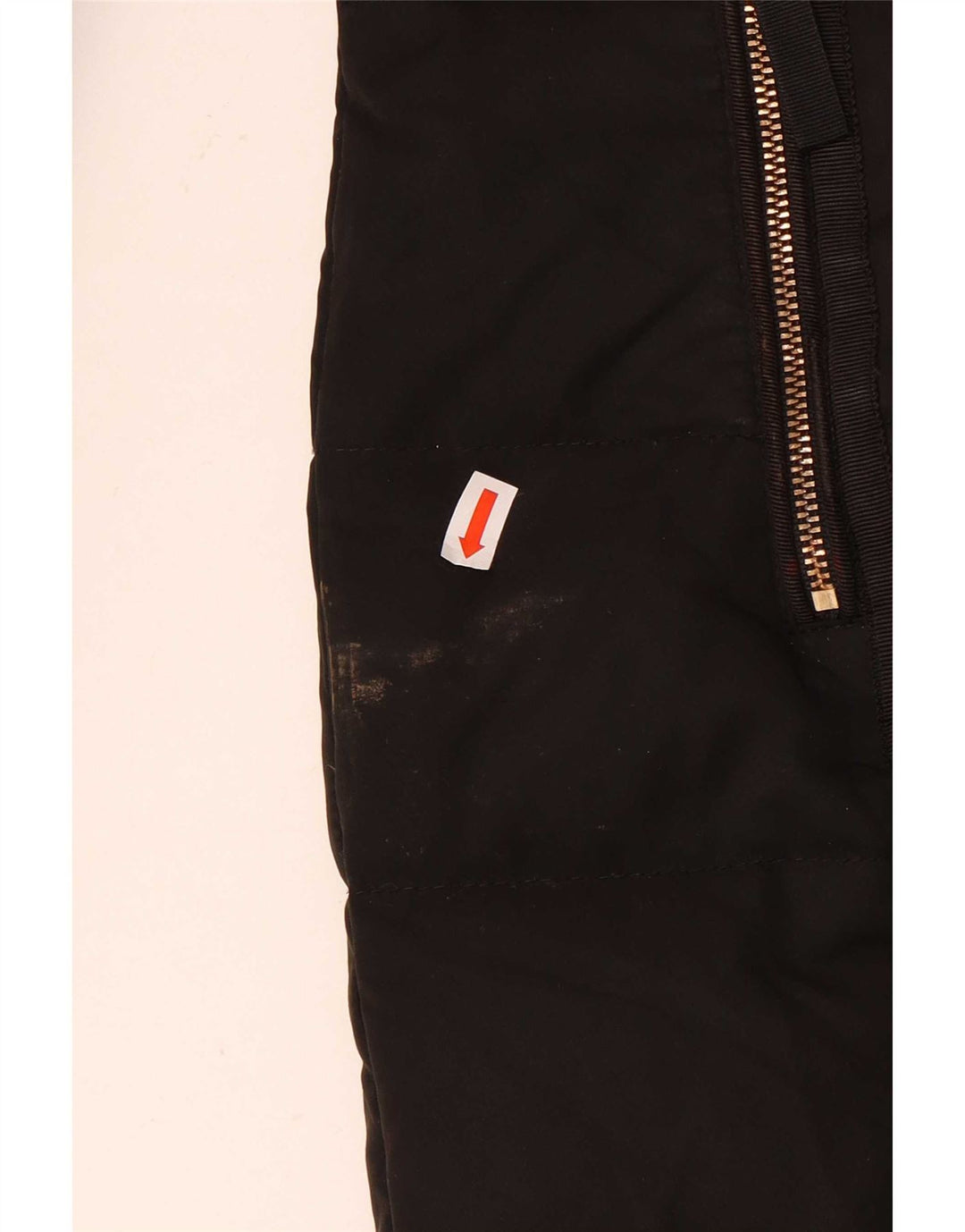 Giacca imbottita con cappuccio da donna Zara UK 10 piccola poliestere nero