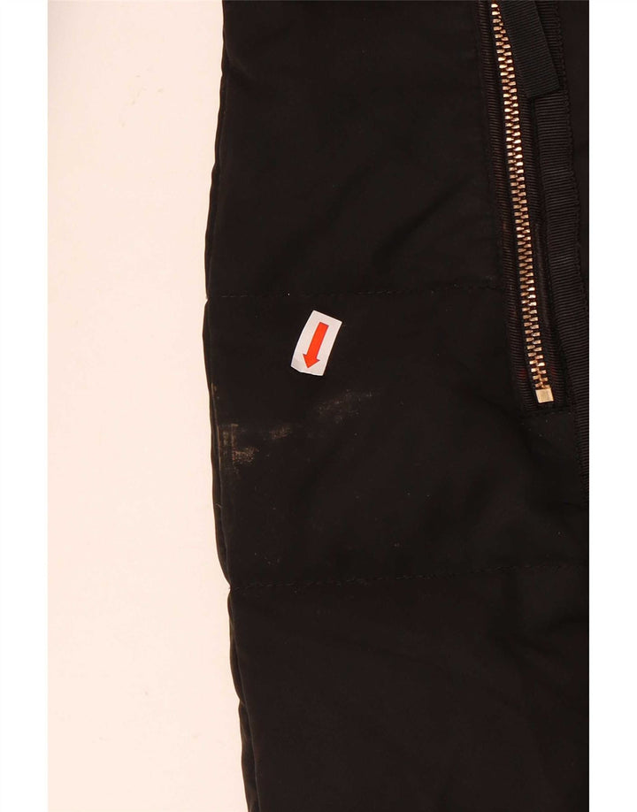 Giacca imbottita con cappuccio da donna Zara UK 10 piccola poliestere nero