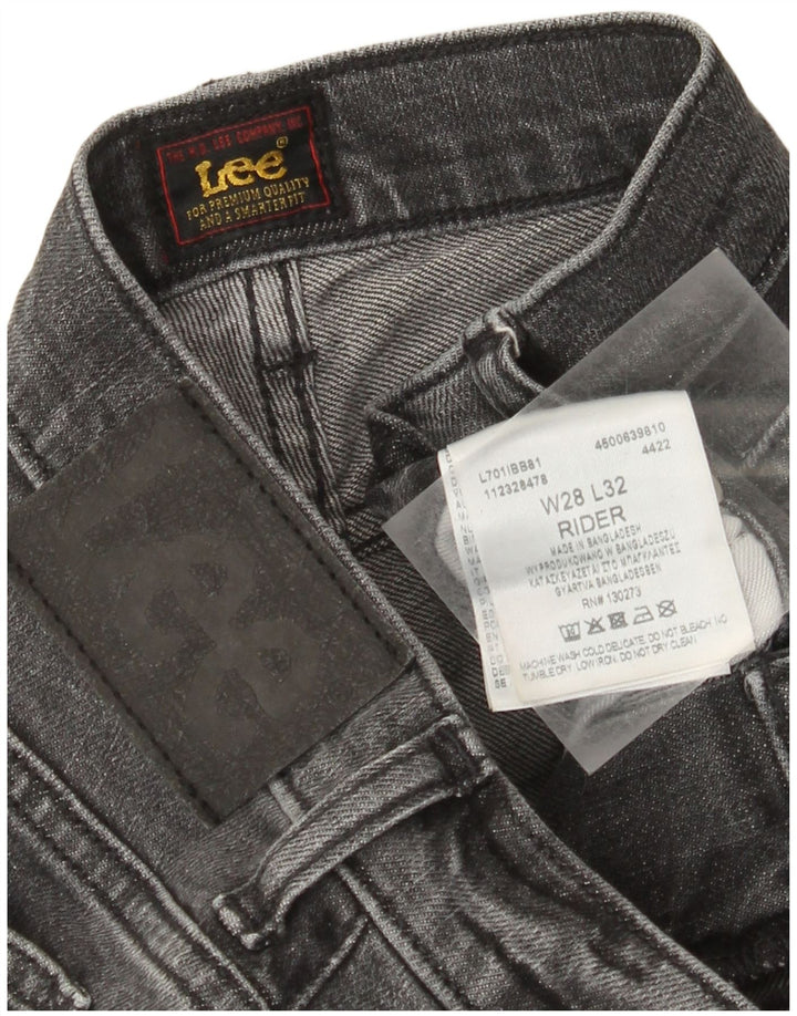 Jeans dritti da uomo Lee Rider W28 L28 cotone grigio