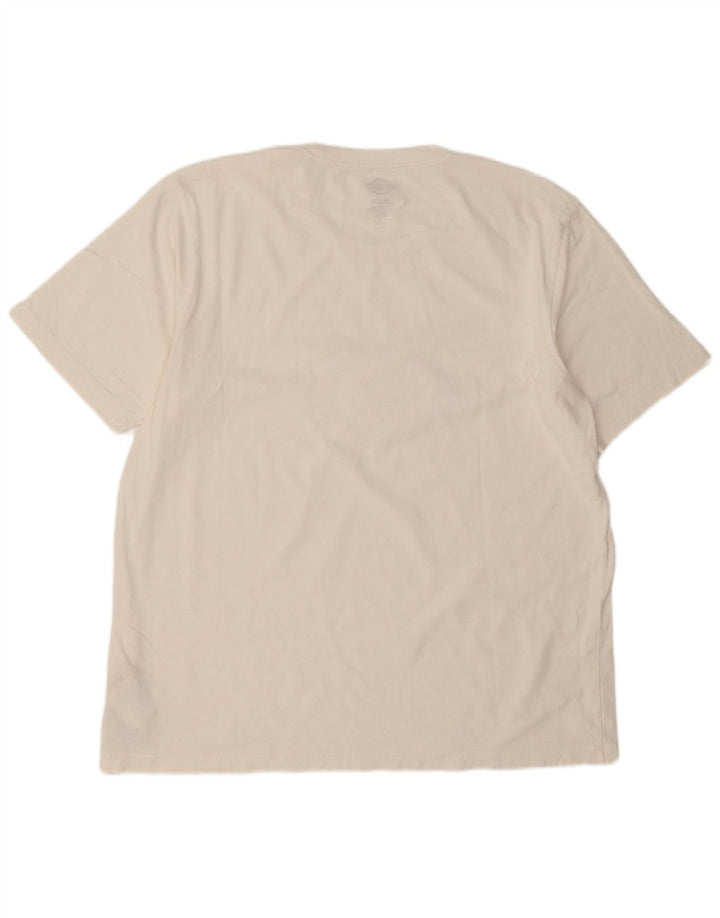 T-shirt grafica da uomo Dickies Top 2XL cotone bianco