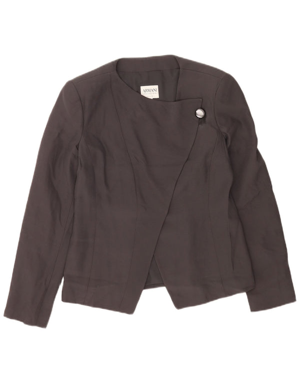 Giacca blazer da donna a 1 bottone Armani Collezioni IT 42 acetato medio nero