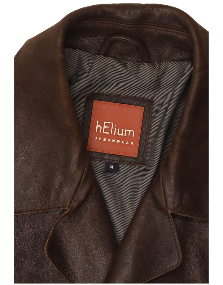 Giacca in pelle da uomo Helium UK 38 Marrone medio