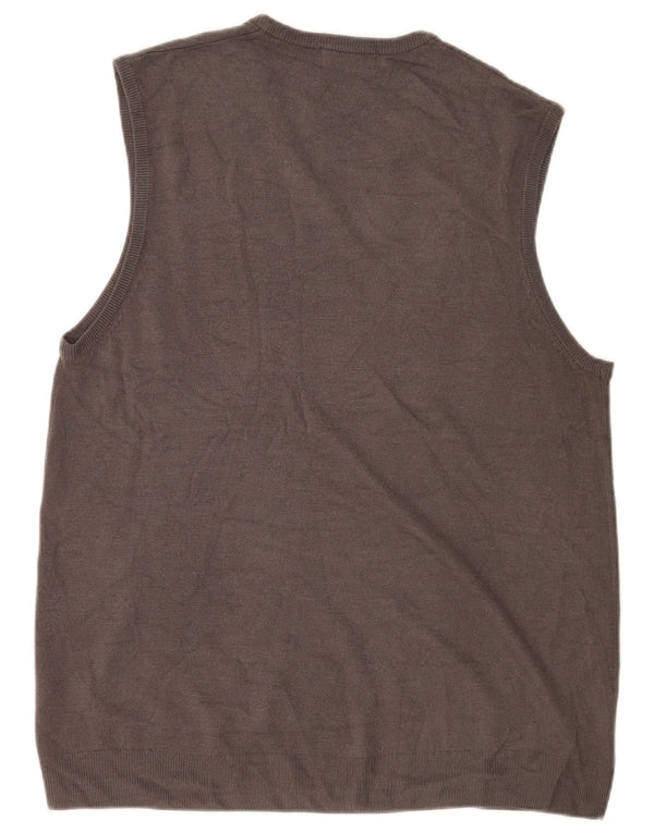 Canotta da uomo Marks & Spencer blu Harbour Vest XL grigio acrilico