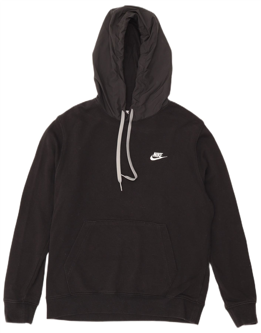Felpa con cappuccio grafica Nike da uomo in cotone nero medio