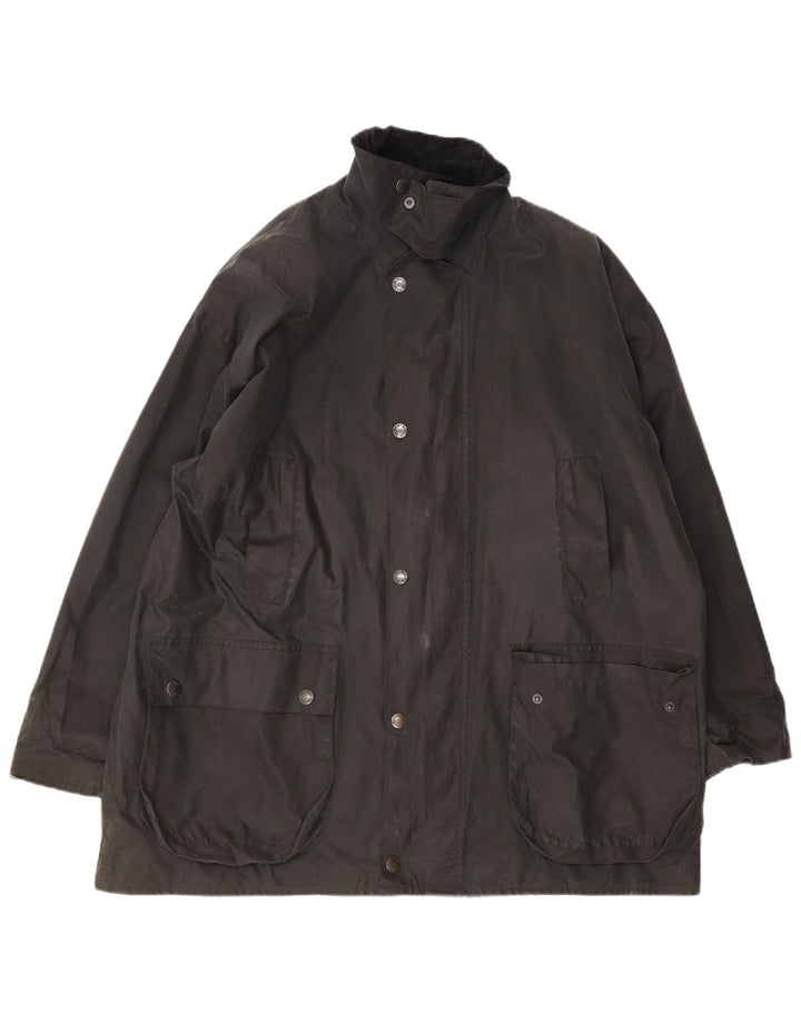 Giacca da uomo in cotone cerato vestibilità ampia MC Orvis UK 40 grande nera