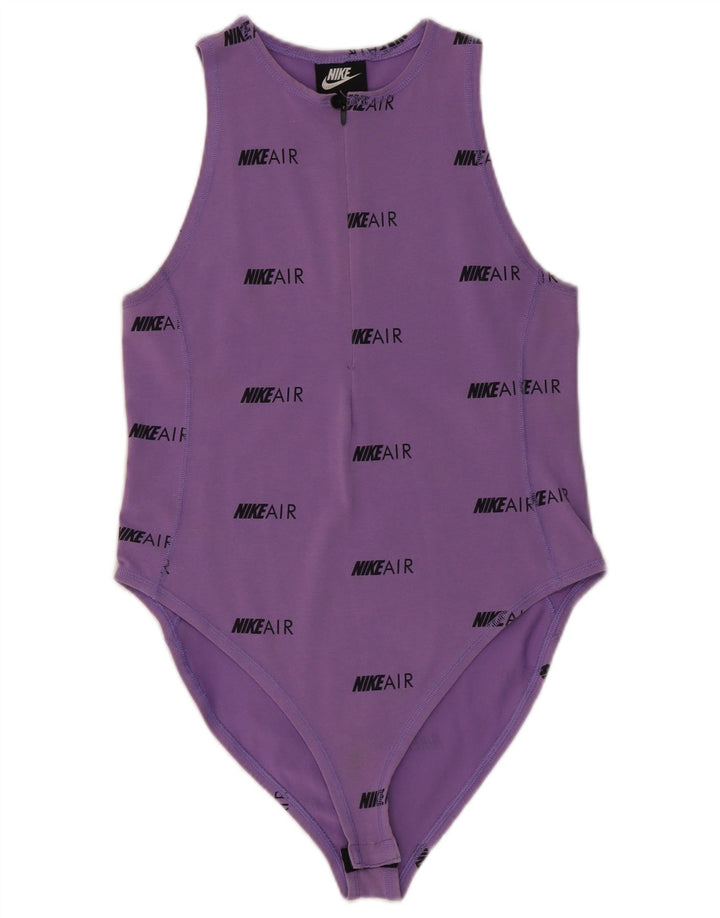 Body grafico da donna Nike UK 12 cotone viola medio