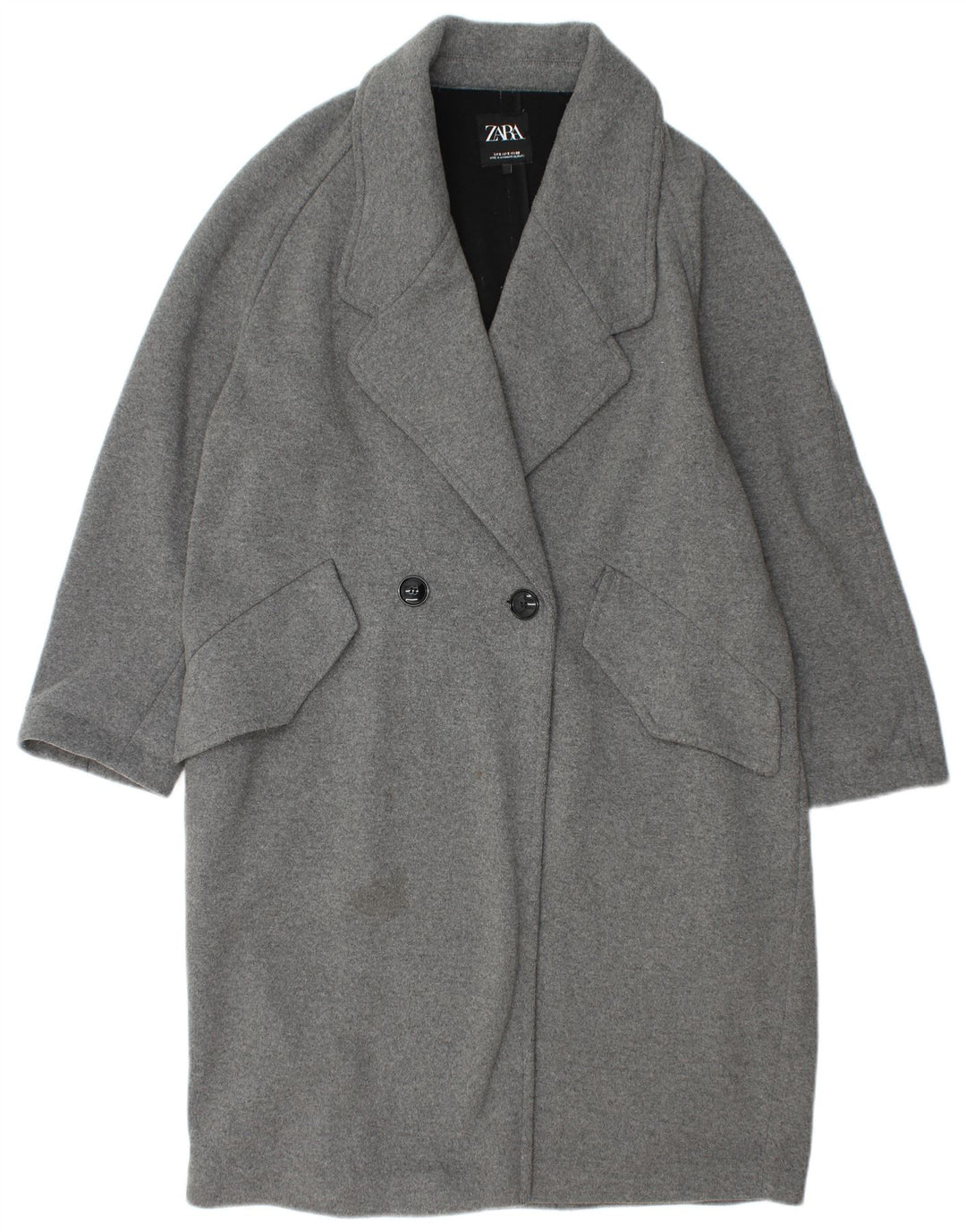 Cappotto oversize da donna Zara UK 10 piccolo grigio
