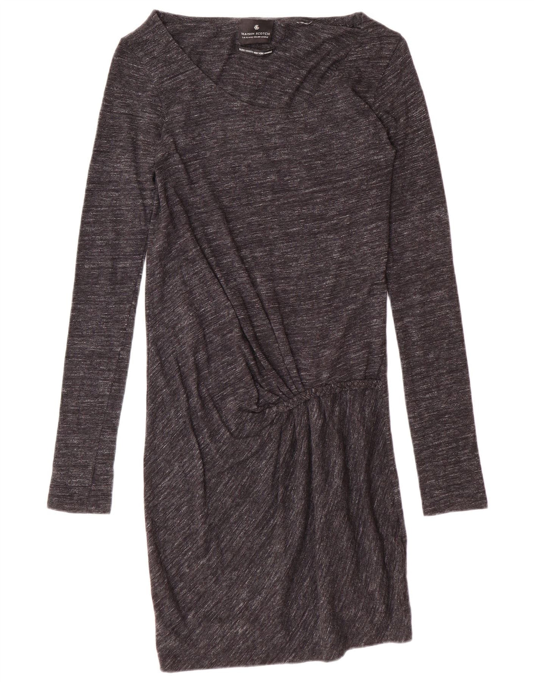 Abito basic MAISON SCOTCH da donna a maniche lunghe UK 10 piccolo grigio