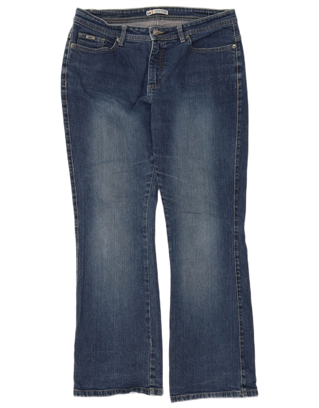 Jeans Lee Bootcut da donna a vita media US 12 Large W32 L31 Cotone blu