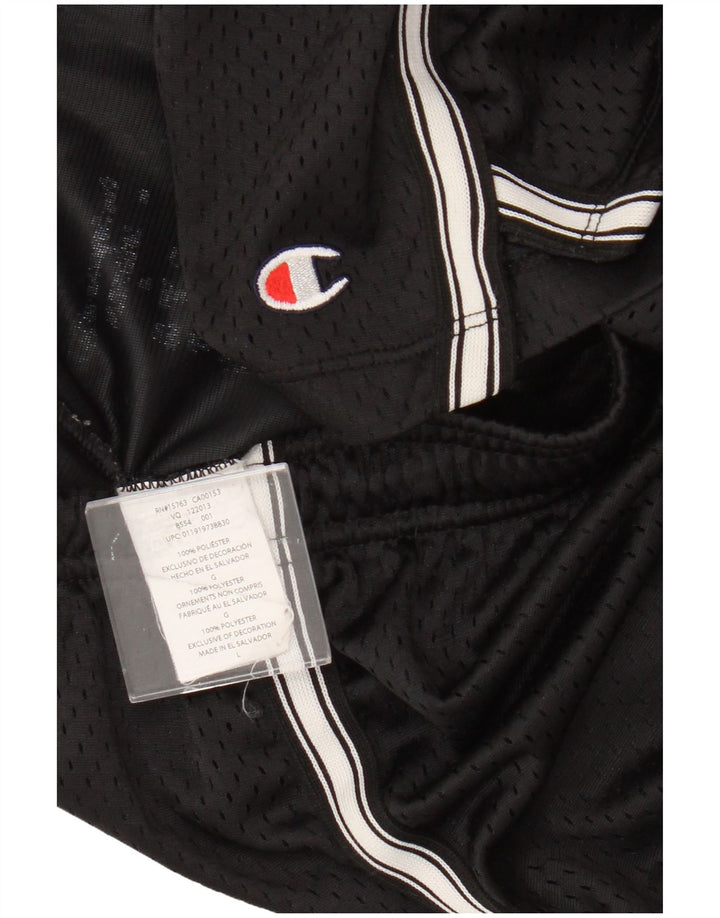 Pantaloncini sportivi da uomo Champion grandi in poliestere nero
