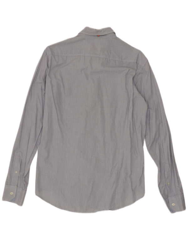Camicia da uomo Hugo Boss a quadretti blu medio