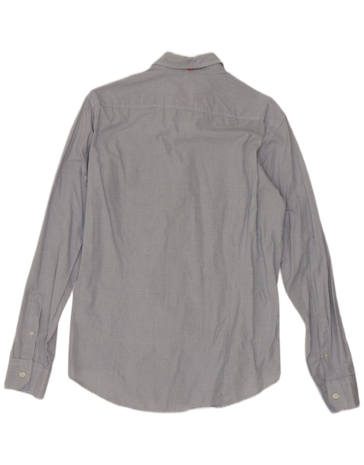 Camicia da uomo Hugo Boss a quadretti blu medio