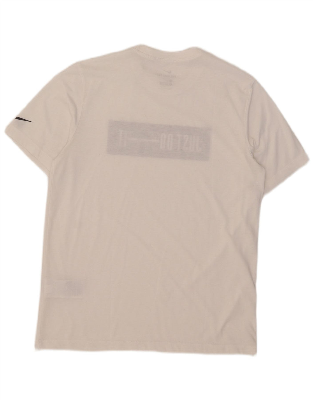 T-shirt grafica Nike Dri Fit da uomo in cotone bianco medio