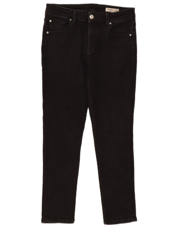 Marks & Spencer Donna The Lily Slim Jeans UK 12 Medio W30 L26 Nero