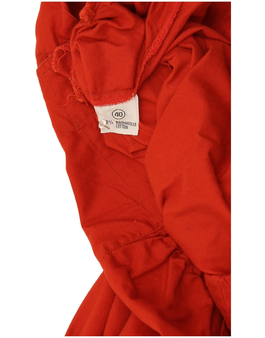 Giubbotto bomber oversize da donna vintage EU 40 cotone rosso medio