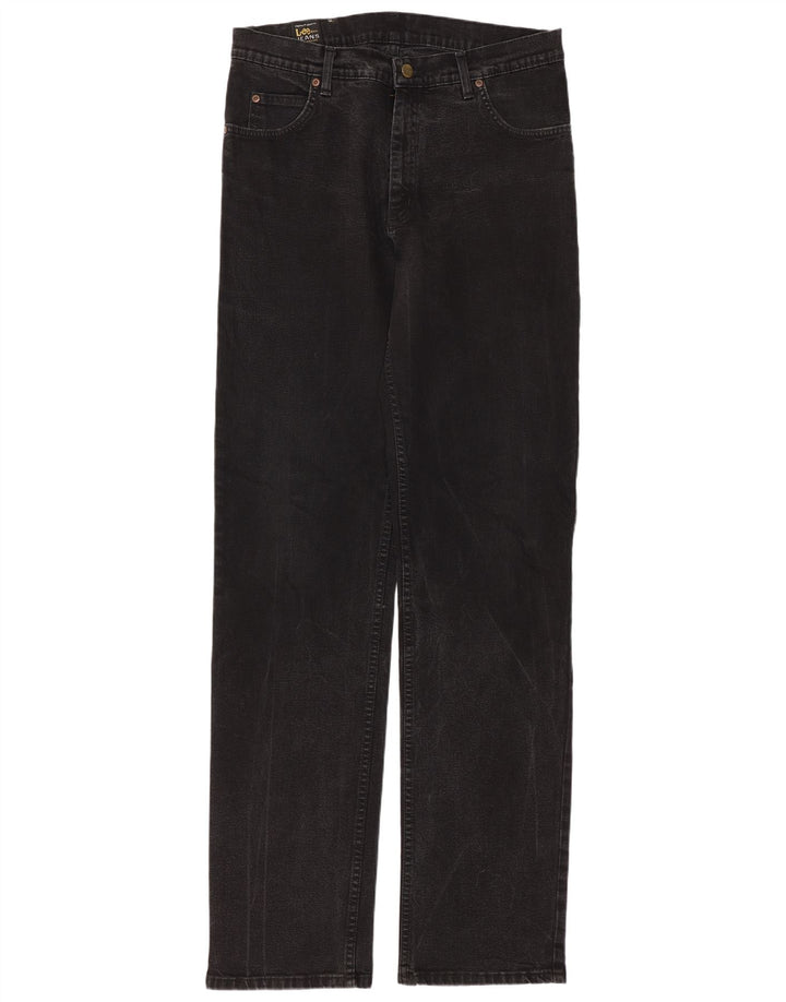 Jeans dritti Brooklyn da donna Lee W34 L36 cotone nero