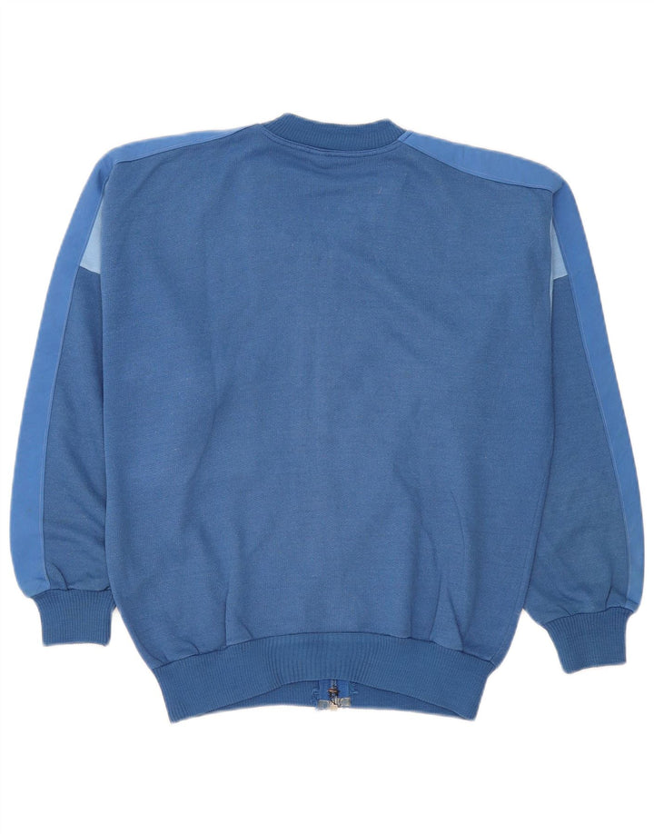 Giacca da ginnastica vintage da uomo UK 44 XL in cotone blu