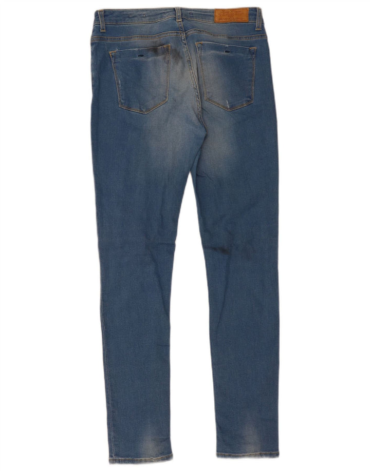 Jeans slim da donna ZARA EU 40 medio W30 L30 blu