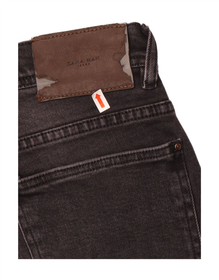 Jeans slim da uomo Zara EU 46 XL W36 L30 Grigio