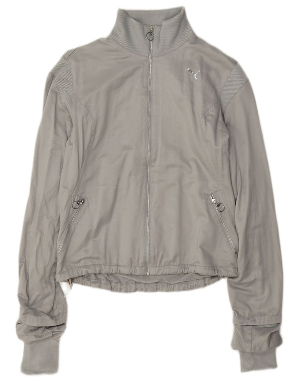 Giacca da tuta da donna Puma UK 10 Small Grigia