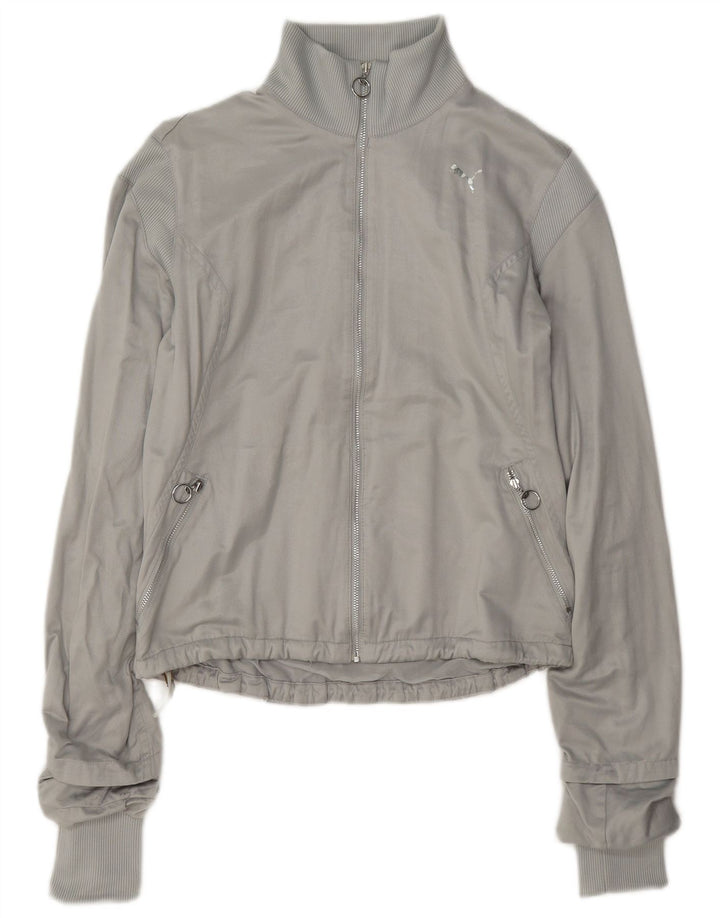 Giacca da tuta da donna Puma UK 10 Small Grigia