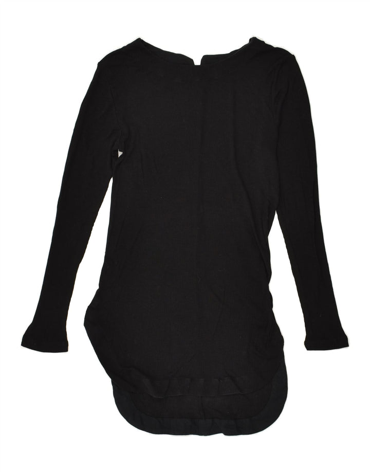 MASSIMO DUTTI Womens Tunic Top UK 8 Small Black | Vintage Massimo Dutti | Thrift | Second-Hand Massimo Dutti | Used Clothing | Messina Hembry 