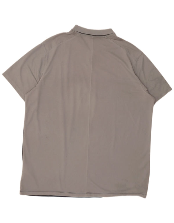 Polo NIKE da uomo Dri Fit 2XL poliestere color block grigio