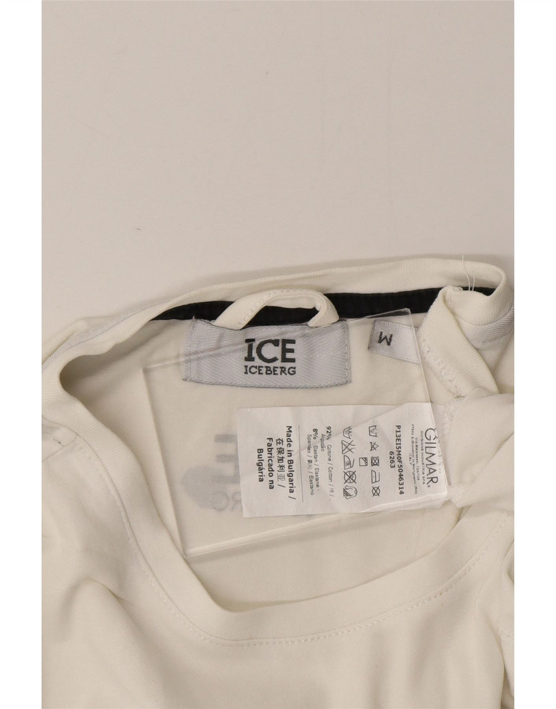 T-shirt grafica da uomo ICEBERG Top in cotone bianco medio