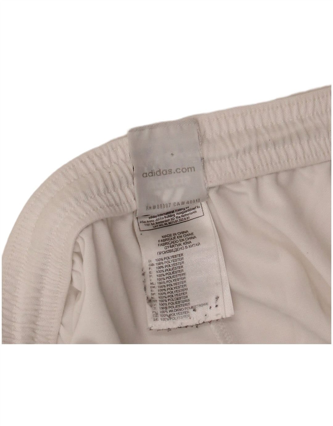 Pantaloncini sportivi ADIDAS Climalite da uomo, poliestere bianco medio
