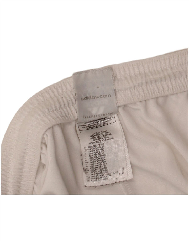 Pantaloncini sportivi ADIDAS Climalite da uomo, poliestere bianco medio