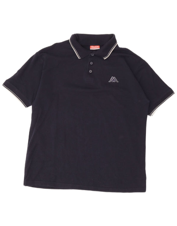 Polo alta da uomo Kappa XL blu navy