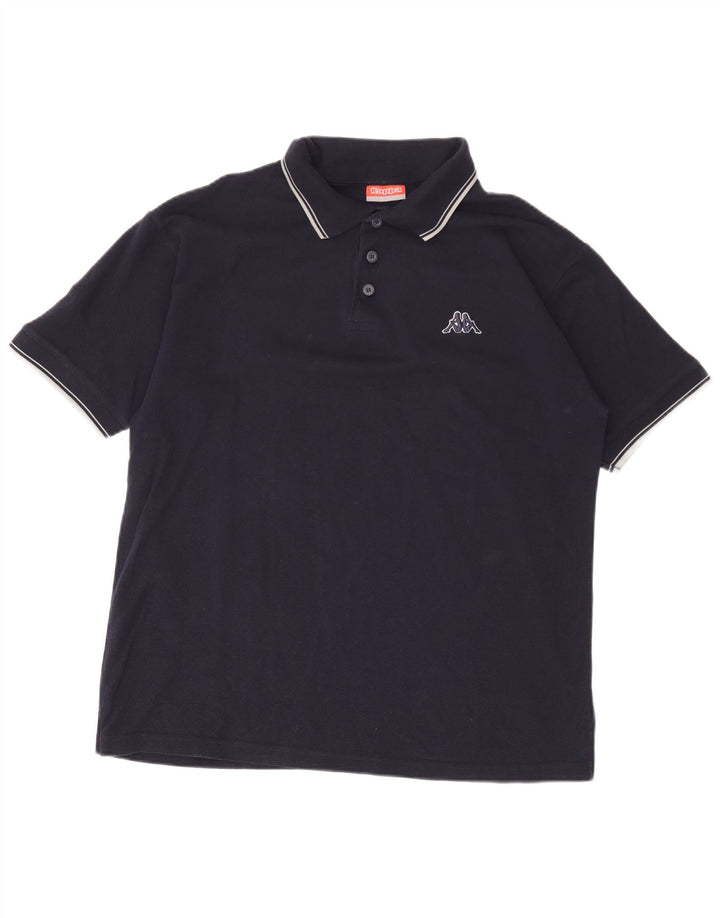 Polo alta da uomo Kappa XL blu navy