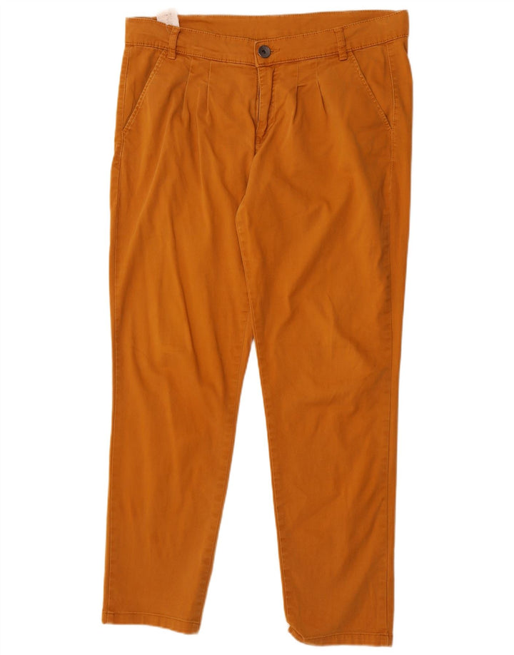 Pantaloni Chino Pegged Donna Benetton W34 L29 Arancioni