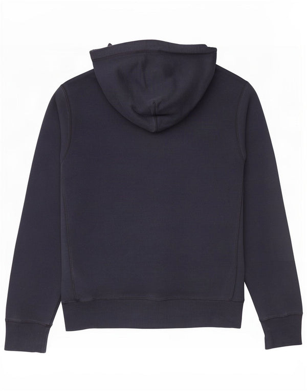 Felpa con cappuccio da uomo Nike, cotone medio blu navy