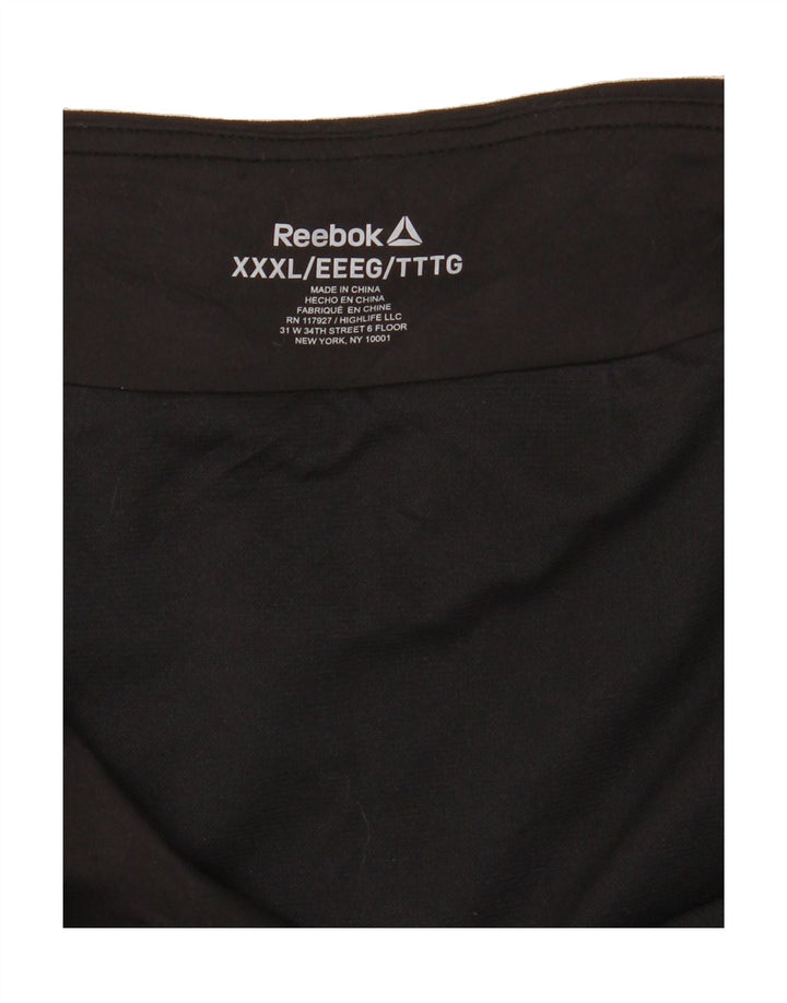 REEBOK Womens Sport Shorts UK 22 3XL  Black Polyester Vintage Reebok and Second-Hand Reebok from Messina Hembry 