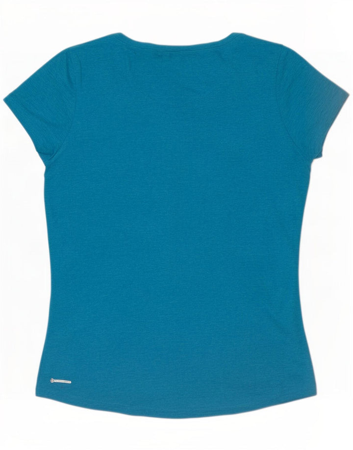 T-shirt da donna The North Face Top UK 12 Poliestere chiazzato blu medio