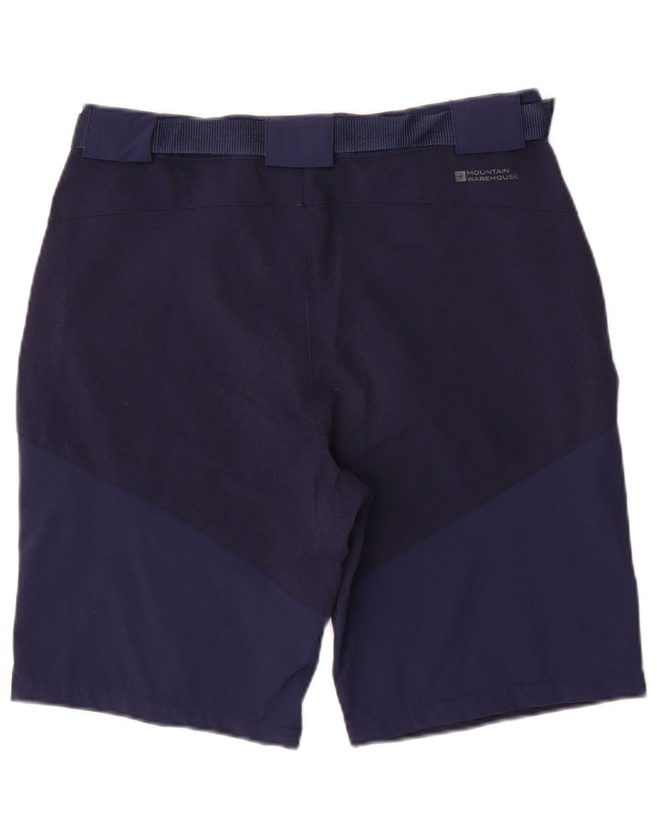 Pantaloncini cargo da uomo Mountain Warehouse W34 Large in poliestere blu navy