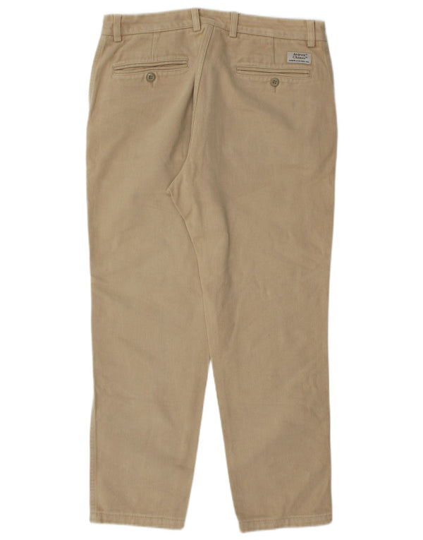 Pantaloni chino dritti da uomo Avirex W33 L27 in cotone beige